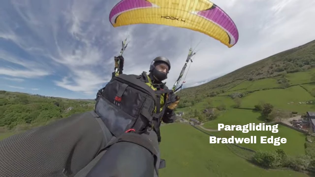 Come fly with me... Experience paragliding Bradwell Edge Peak District UK