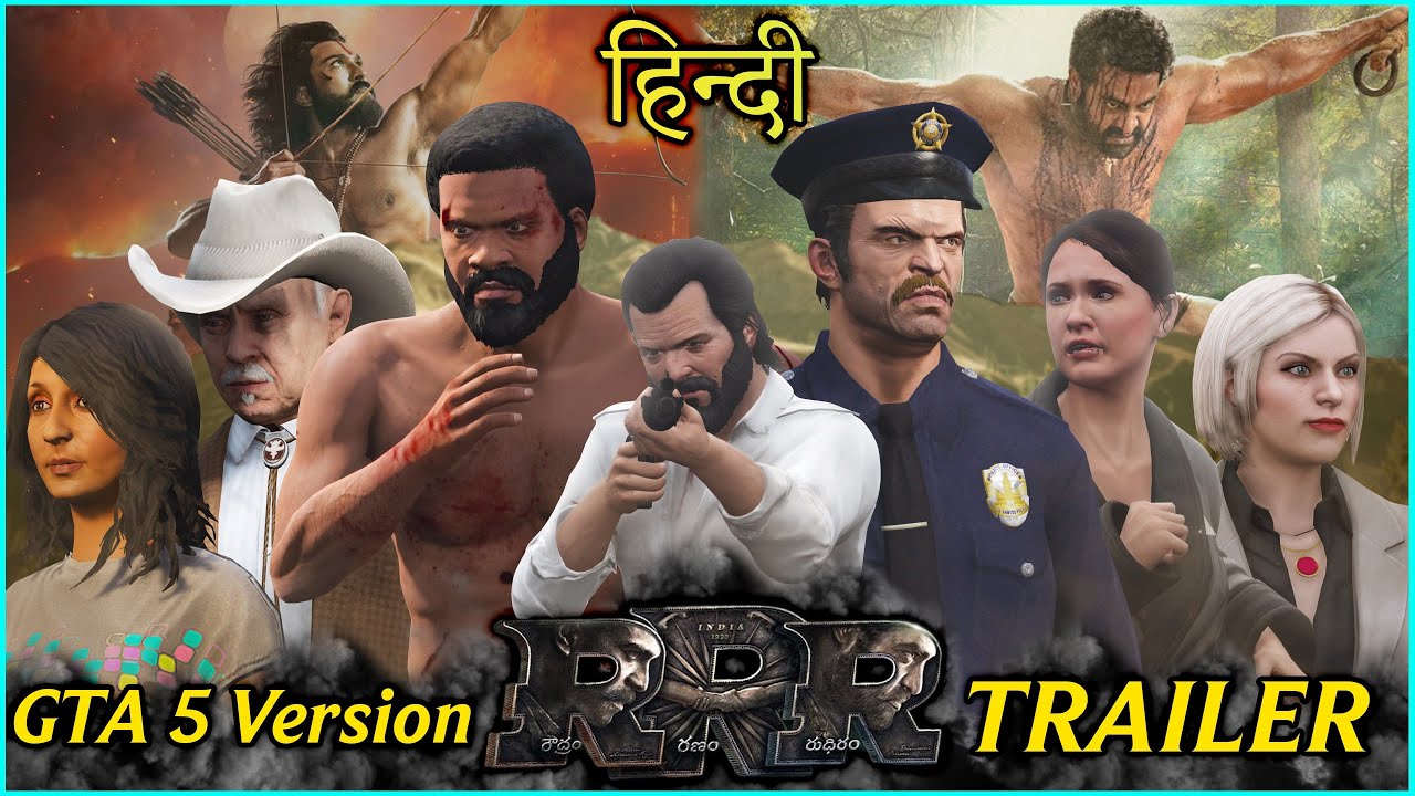 RRR Trailer (GTA 5 Version) - Hindi