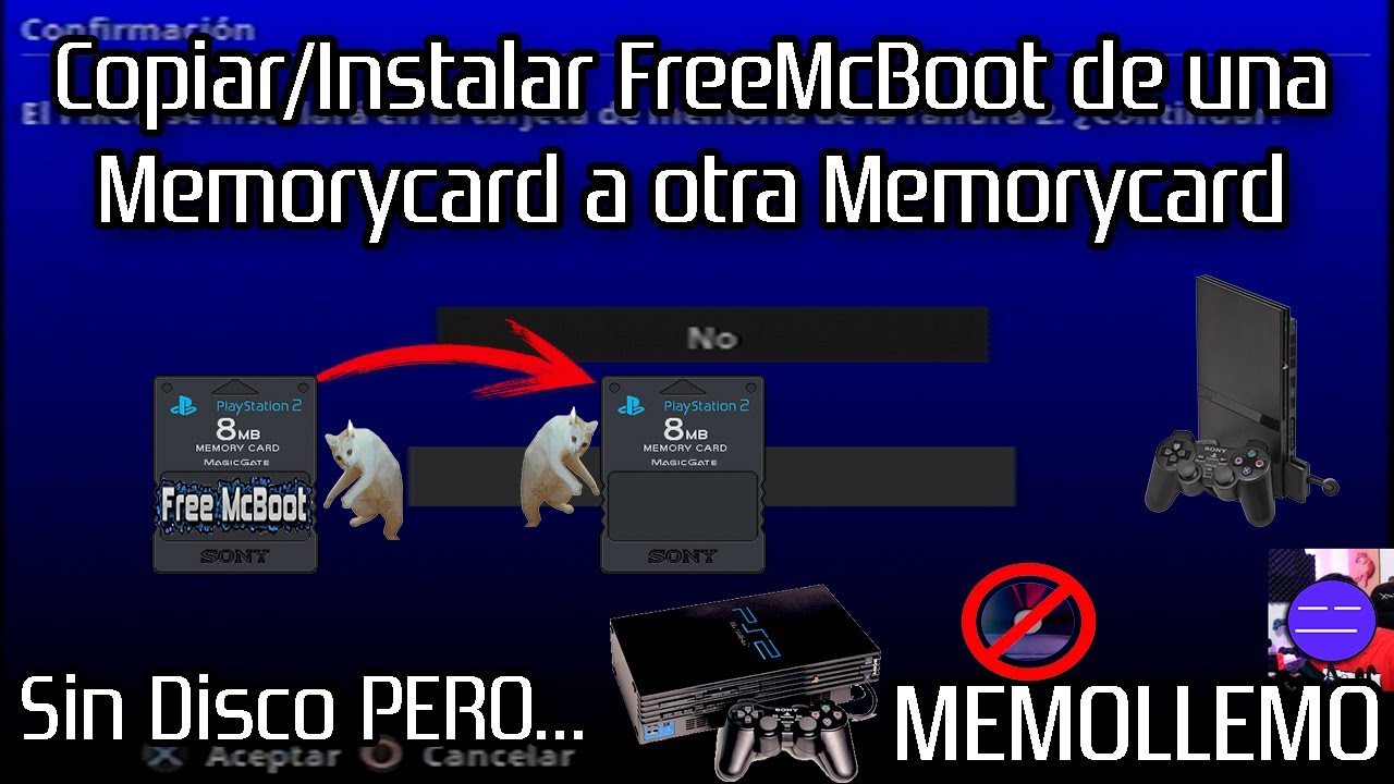 Instalar/Copiar FreeMcBoot de Memorycard a Memorycard  | Sin CD PS2 |