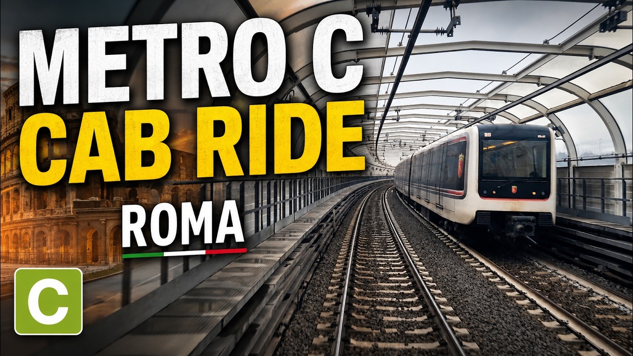 La Metropolitana di Roma: La linea C - cab ride