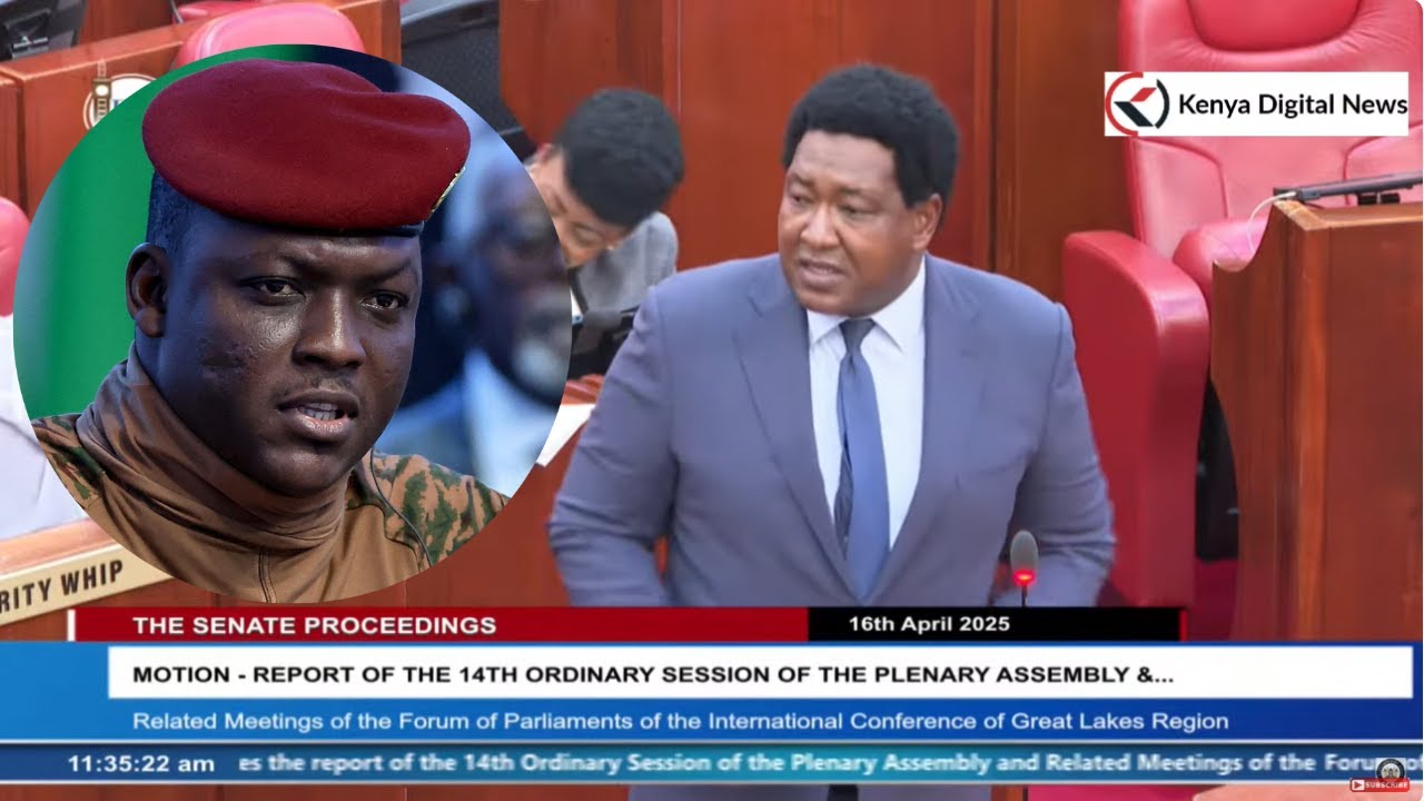 Senator Ole Kina commends Burkina Faso President Ibrahim Traoré for making education free there!