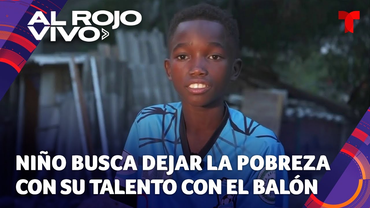 Niño espera salir de la pobreza con su talento para el fútbol: “Comprar una casa a mi mamá”