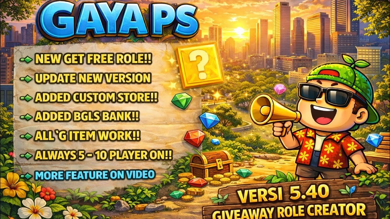 GTPS NEW 2026!! GIVEAWAY ROLE CROLE | GAYA PS 2026