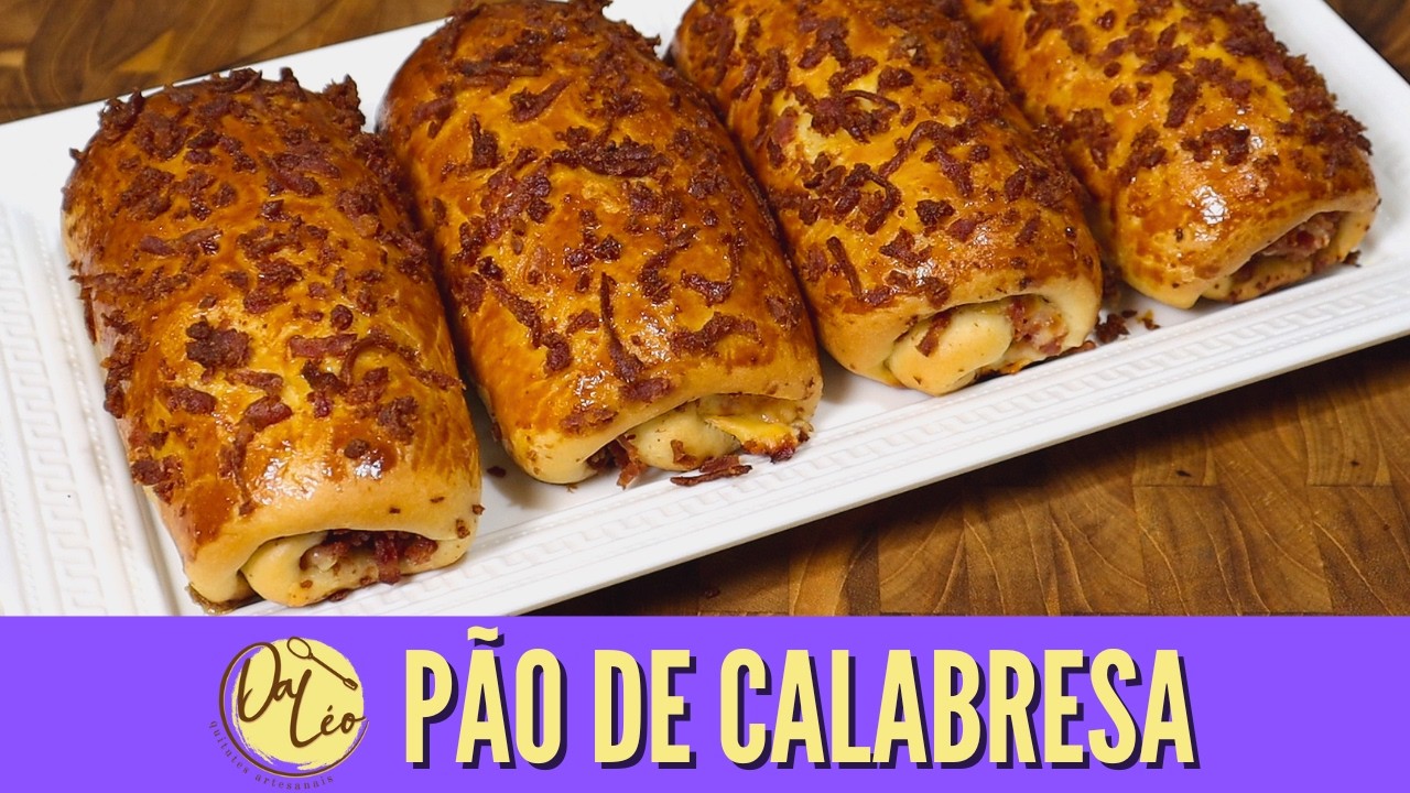 PÃO DE CALABRESA |  MASSA SUPER FOFINHA E PRÁTICA