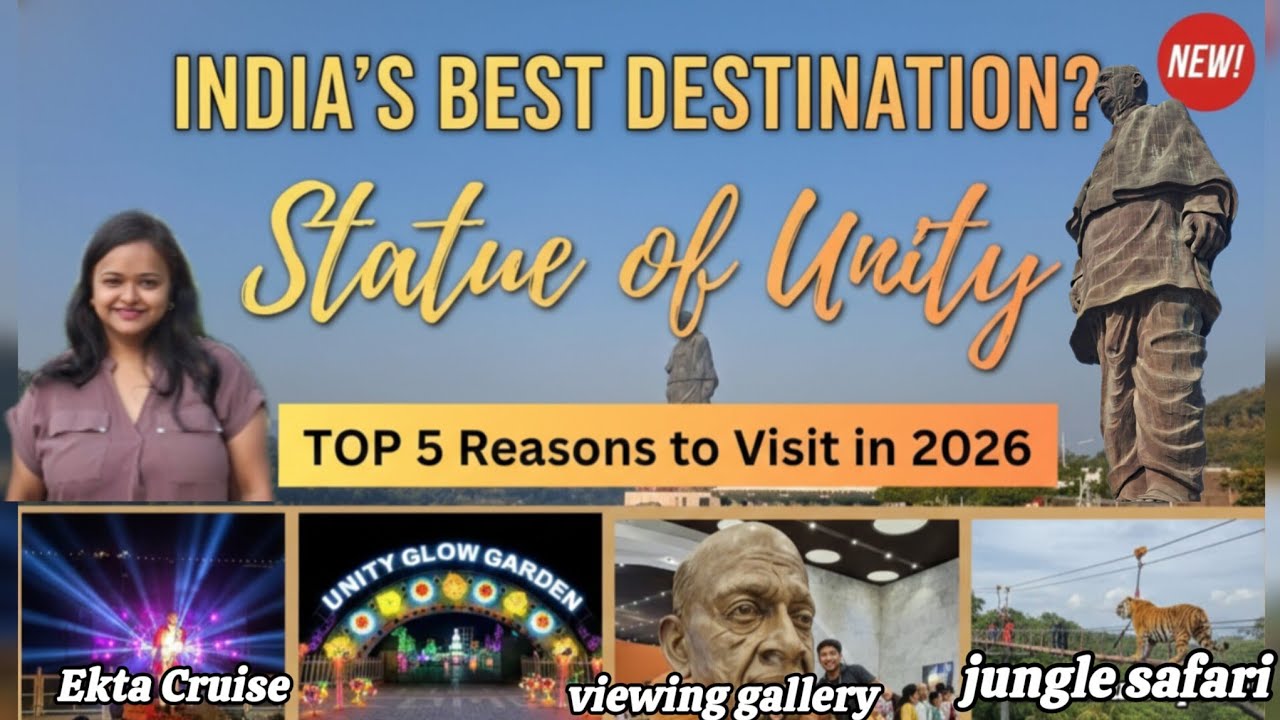 Top Attractions at Statue of Unity 2026 | Jungle Safari, Glow Garden & Children’s Nutrition Park SOU