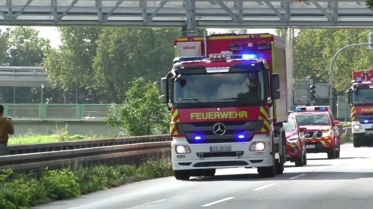 [13 FAHRZEUGE AUF EINMAL!] Werkfeuerwehr CHEMPARK Dormagen Showfahrt