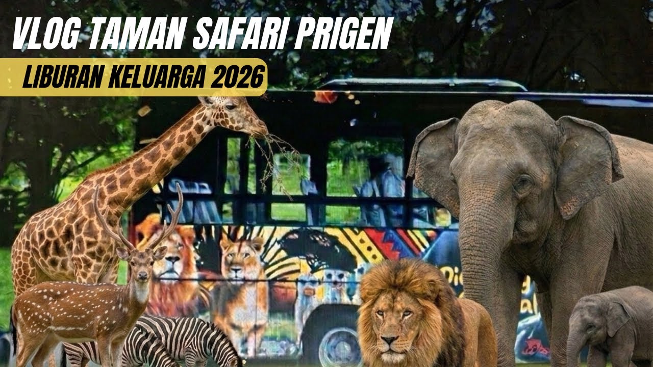 SERU BANGET! Liburan Keluarga di Taman Safari Prigen 2026 - Mobil Kena Ludah Rusa! 😂 🦌 💨