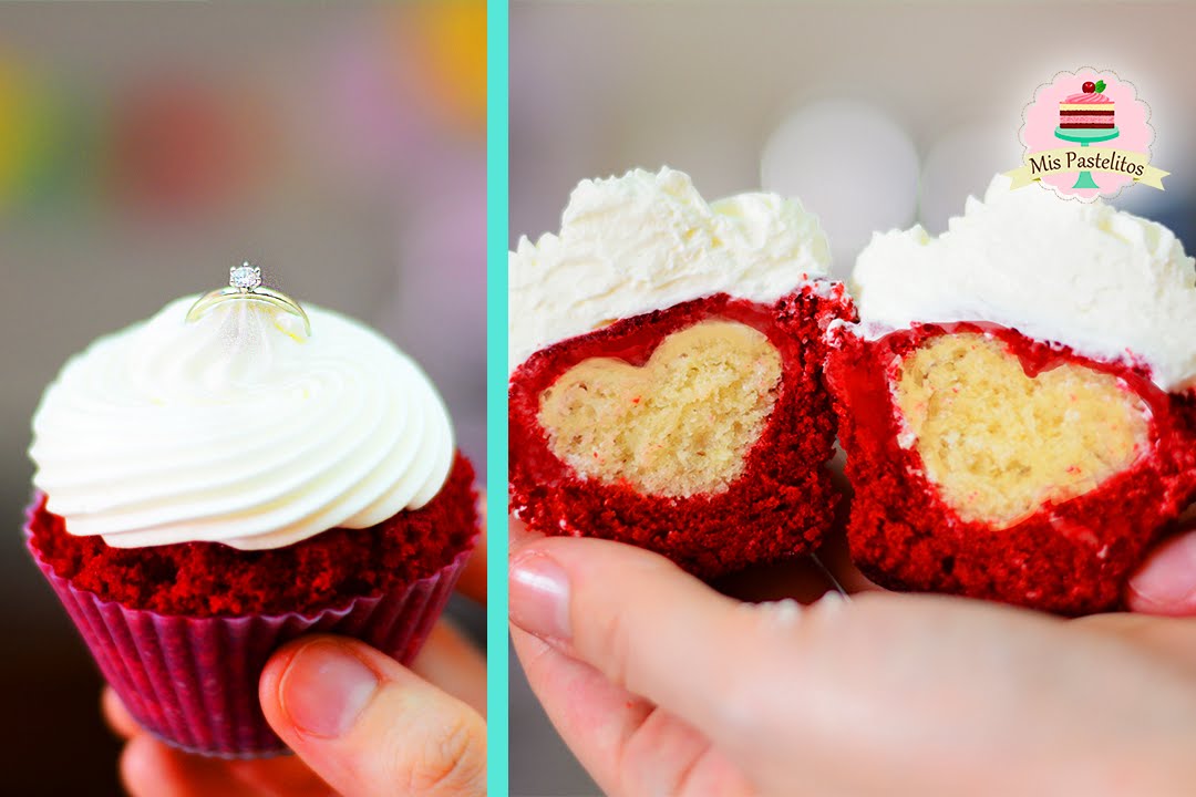 ME VOY A CASAR ♥ | CUPCAKES RED VELVET CON CHOCOLATE BLANCO | MIS PASTELITOS