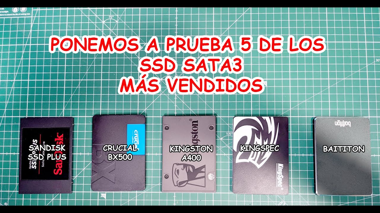 Comparativa SSD SATA3: Sandisk vs Kingston vs Crucial vs Kingspec vs Baititon