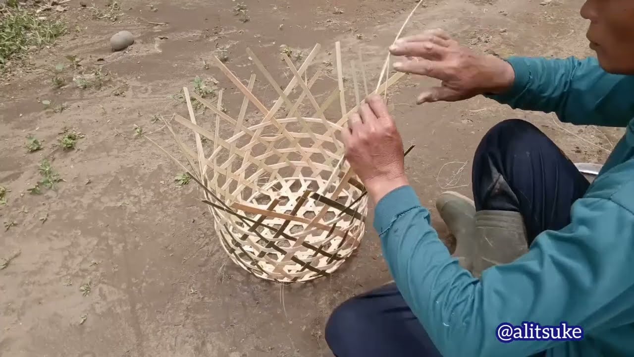 belajar membuat keranjang paling gampang