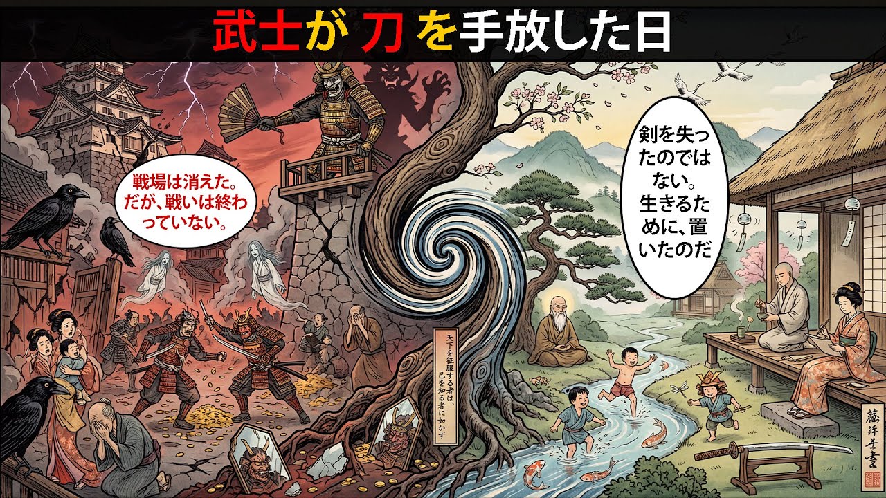 戦争がなくなったとき、侍は何をしていたのか？江戸時代の平和な時代における武士たちの悲劇。