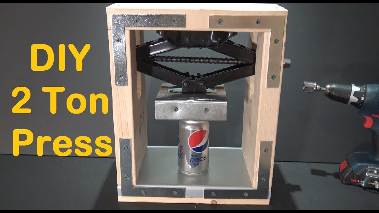 DIY 2 Ton Press machine - How to Make a Crushing Press Machine at Home
