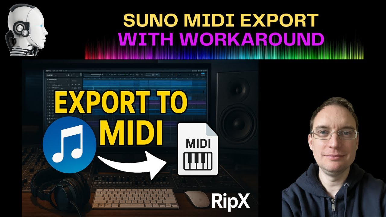 Экспорт Suno в Midi и обходной путь (RipX)