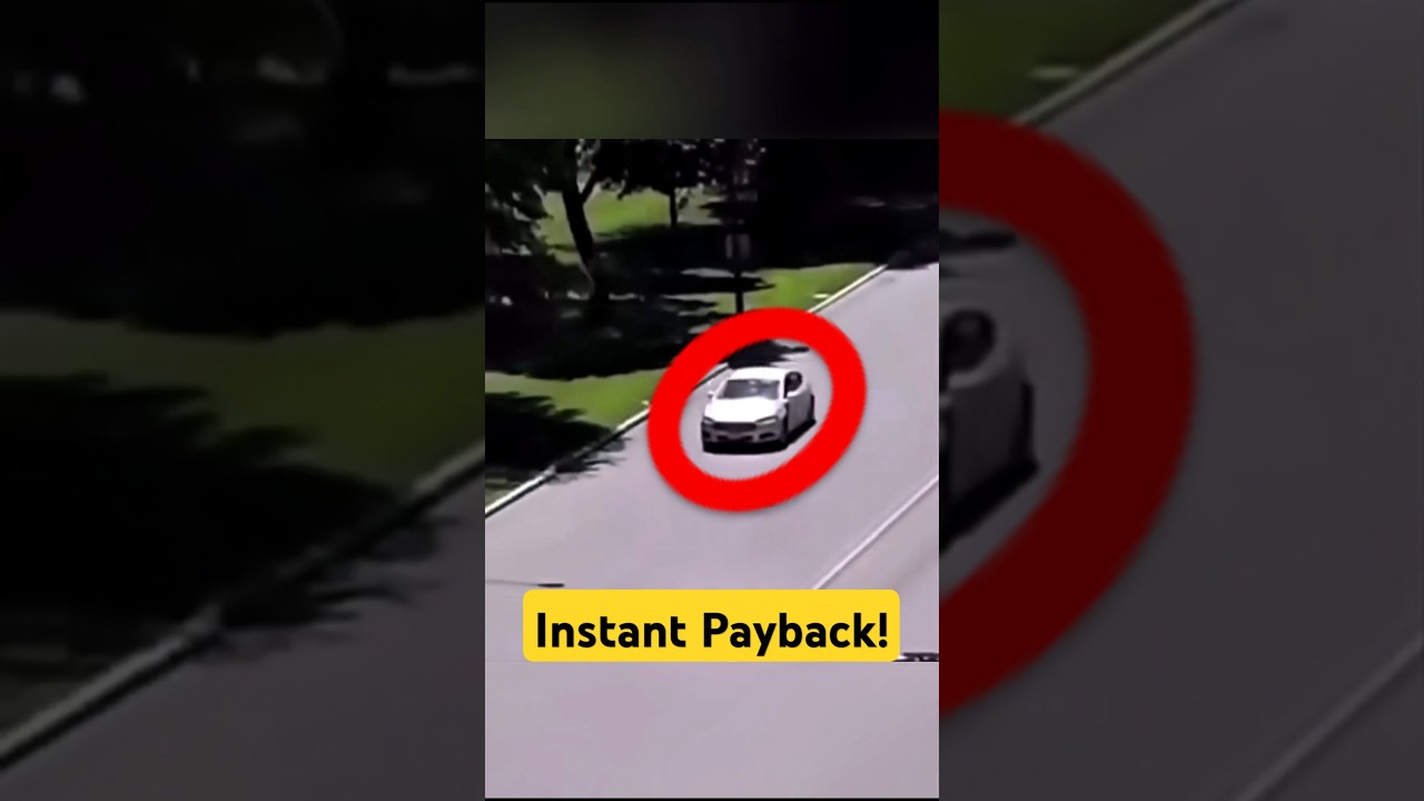 Man Throws Rocks at Car-Instantly Regrets It! #clips #shorts #car #street