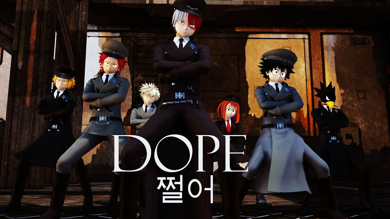 【MMD BNHA】『僕のヒーローアカデミア』 DOPE 쩔어