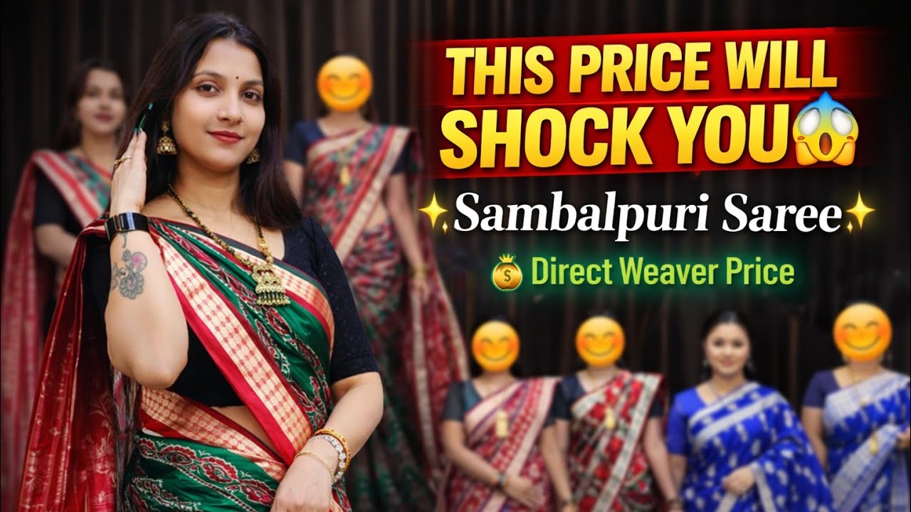 THIS PRICE WILL SHOCK YOU 😱✨ Sambalpuri Saree ✨