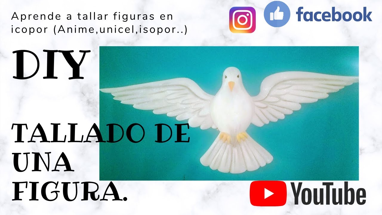 DIY. #TALLADO FÁCIL EN ICOPOR (Anime, foam, isopor , plumavit, unicel, teglopor, styrofoam, durapax