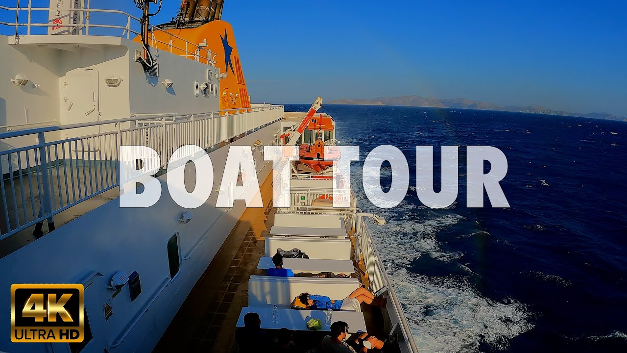Exploring a Blue Star Ferry Boat - A Walk Through the Secret Corridors of a Greek Vessel in 4K
