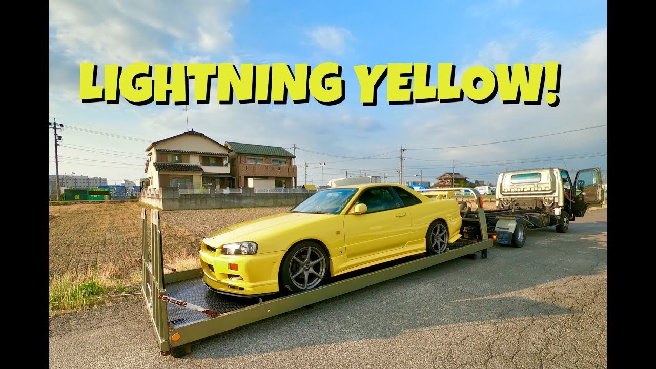 СУПЕРРЕДКИЙ желтый Nissan Skyline R34!