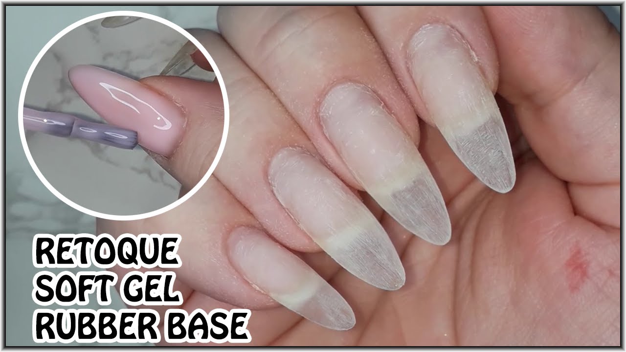 Segundo RETOQUE en Uñas SOFT GEL con RUBBER BASE 💗 Técnica APRES GEL X