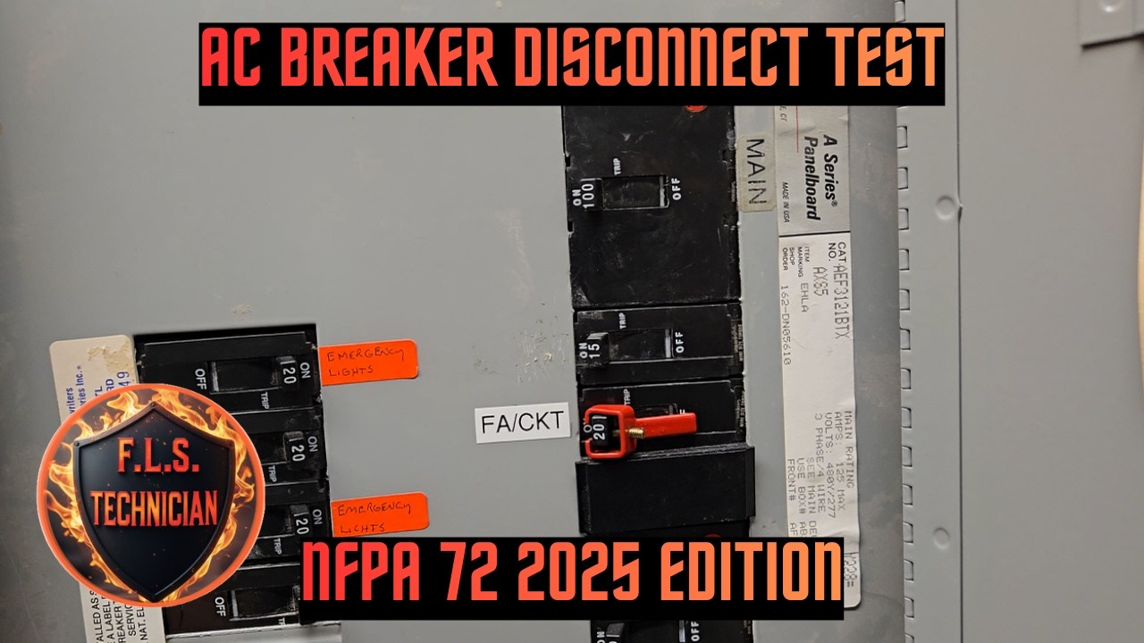 Notifier NFS-3030 | How to do AC Breaker Disconnect Test