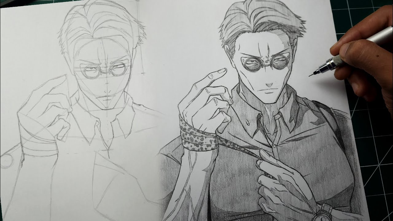 Draw Kento Nanami with easy steps for beginners! | Jujutsu Kaisen