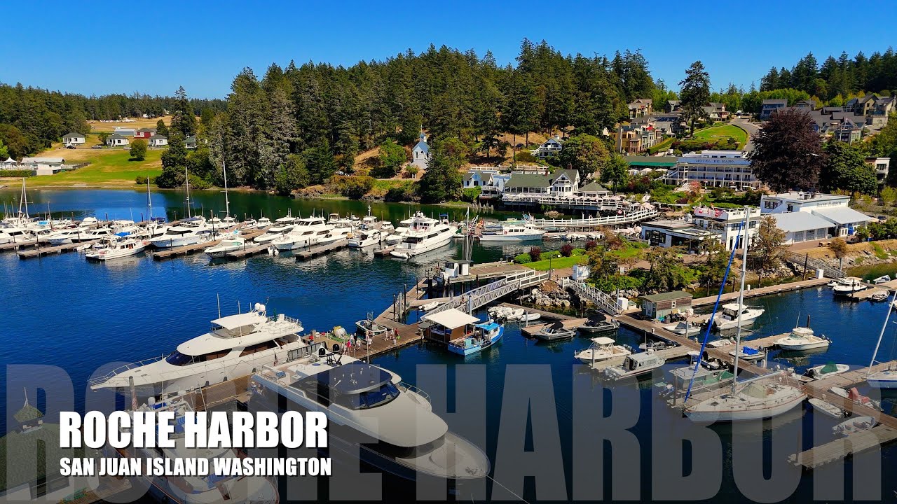🚁 Stunning Aerial View Over Roche Harbor | San Juan Island, Washington 🌅