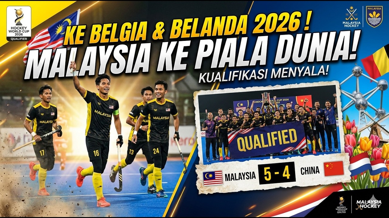 SPEEDY TIGERS LOLOS KE PIALA DUNIA 2026 || MALAYSIA VS CHINA 5-3