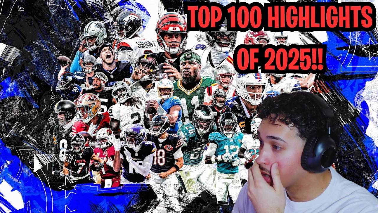 CarameloBX Reacts TOP 100 Highlights of 2025 NFL Season!!