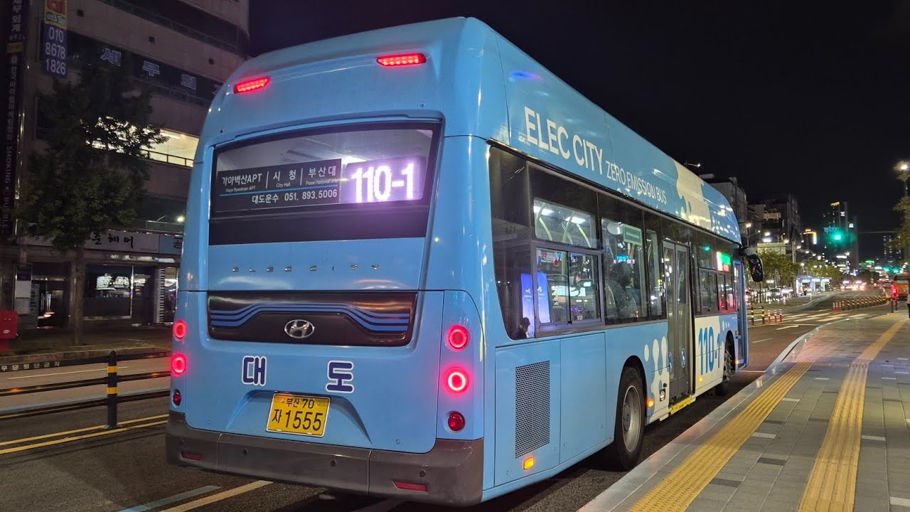 부산 110-1번 1555호(부전시장 ~ 가야역)주행영상