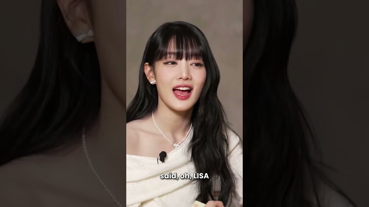 Minnie meeting Lisa for the first time#blackpink#gidle#lisa#minnie#kpop