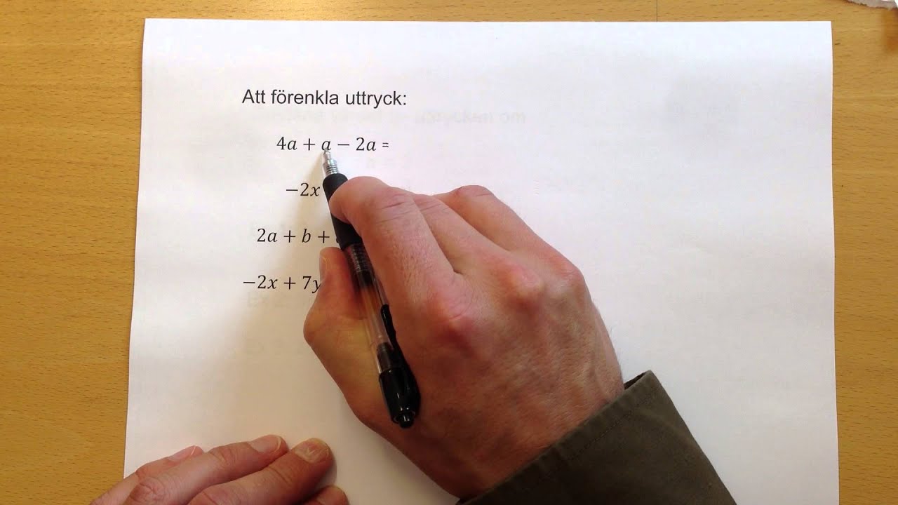 Algebraiska uttryck
