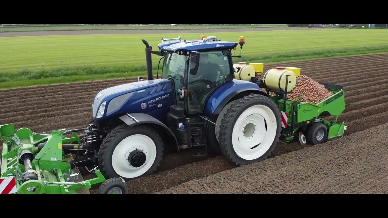 Aardappels poten met de New Holland T7.270 Blue Power!