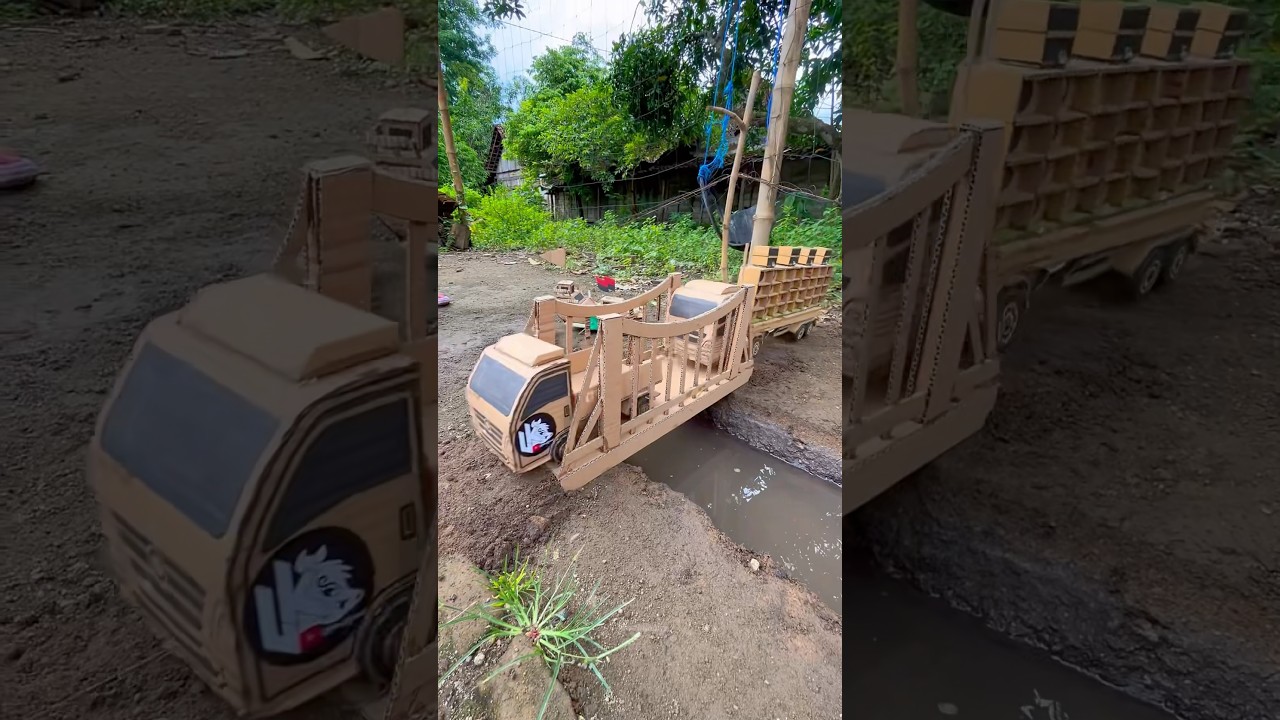 REVIEW kreasi mainan kardus #diy #kreatif #craft #mainan #kreasi
