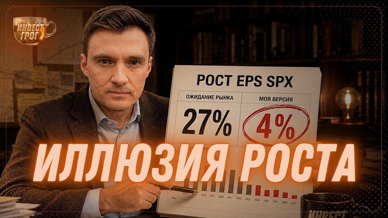Почему РЕАЛЬНЫЙ РОСТ ПРИБЫЛИ SP500 может быть ниже? | Инвест ГРОГ с Солодиным
