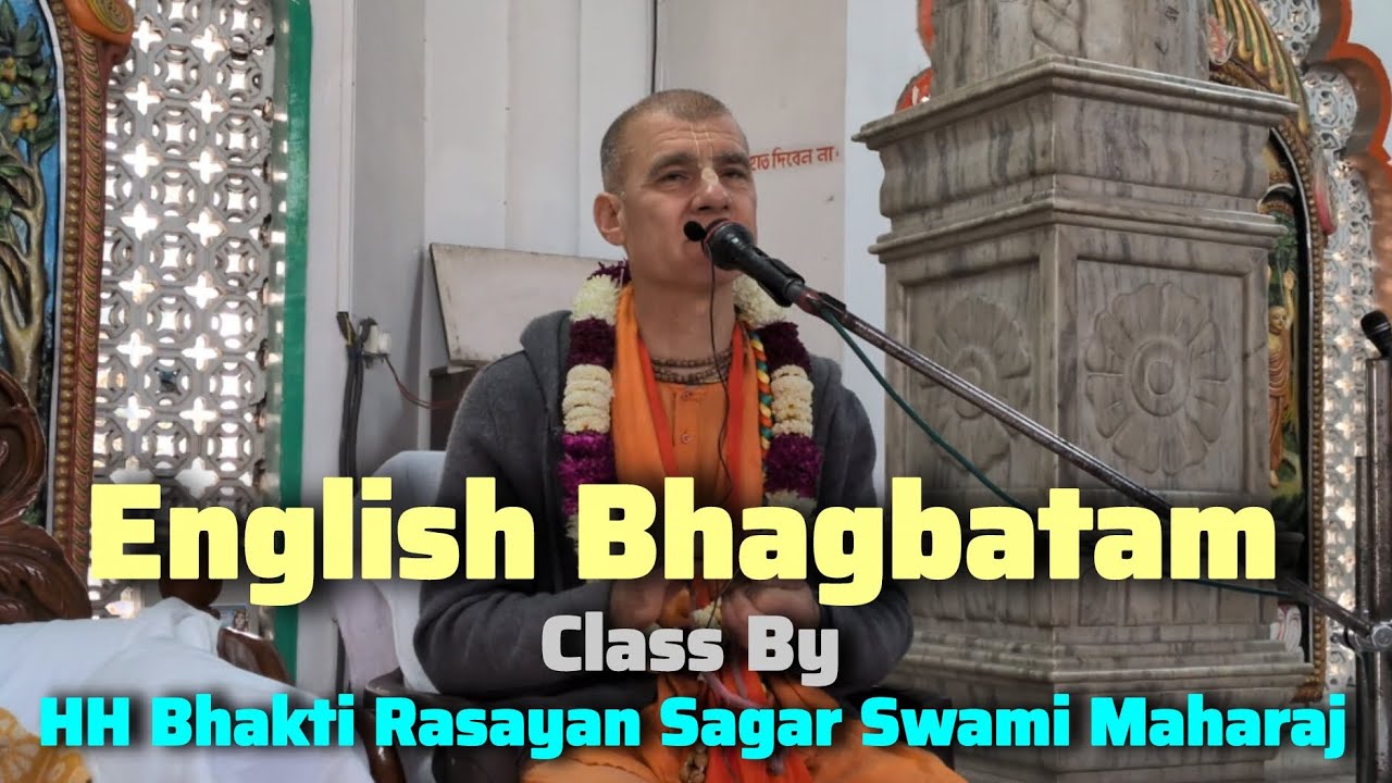 Bhagavatam Class By HH Bhakti Rasayan Sagar Swami Maharaj in English At Iskcon Siliguri.(02/10/51)