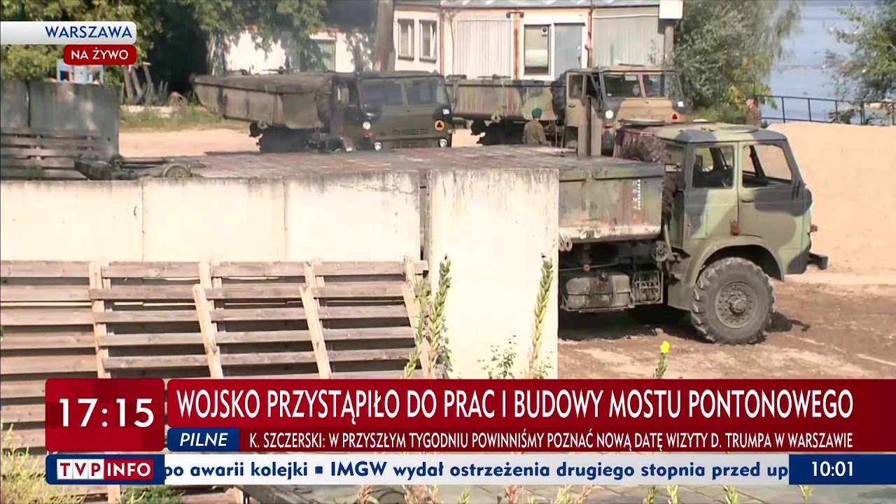 Wojsko przystąpiło do budowy mostu pontonowego na Wiśle
