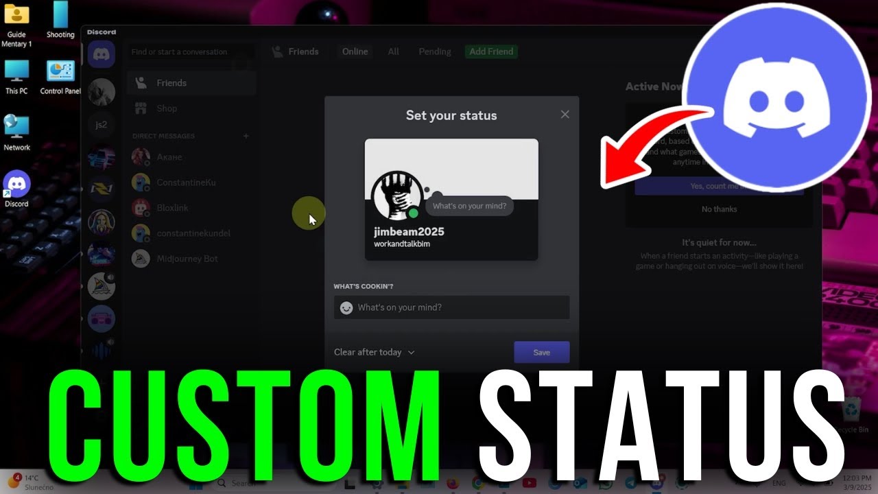 How to Create a Custom Status in Discord on PC