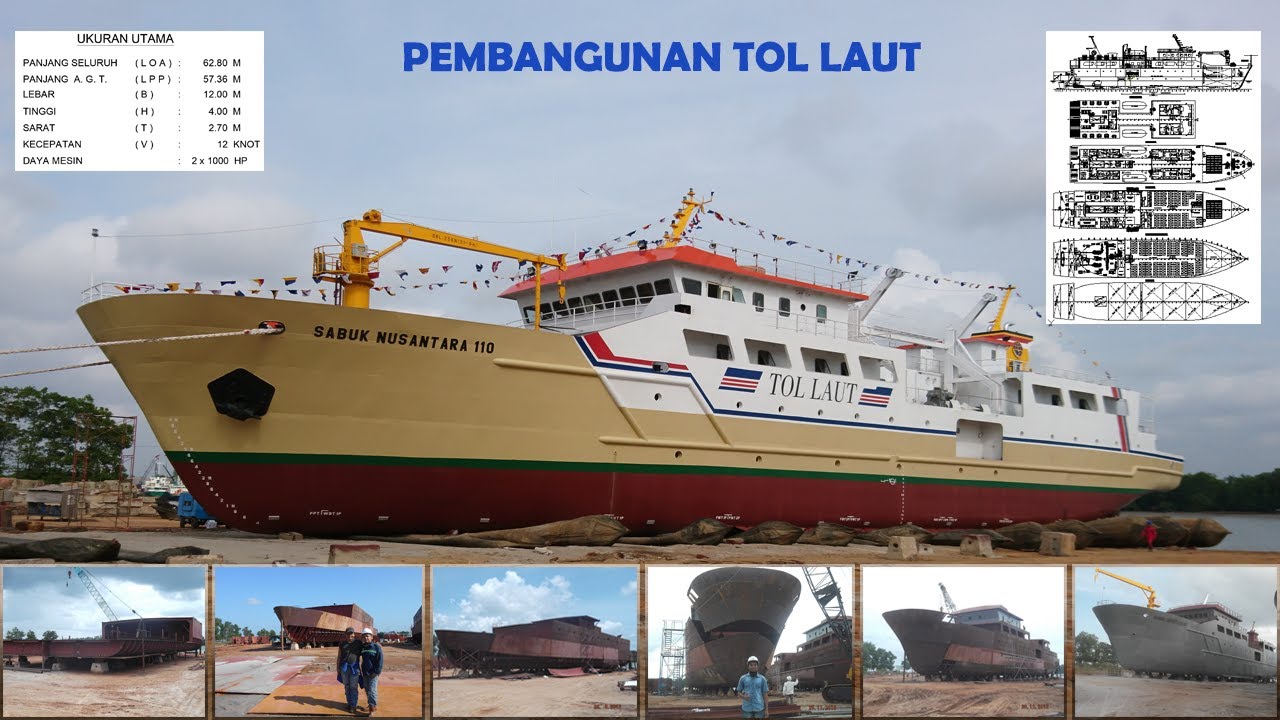 Pembuatan Kapal Perintis Sabuk Nusantara 110 Part 2