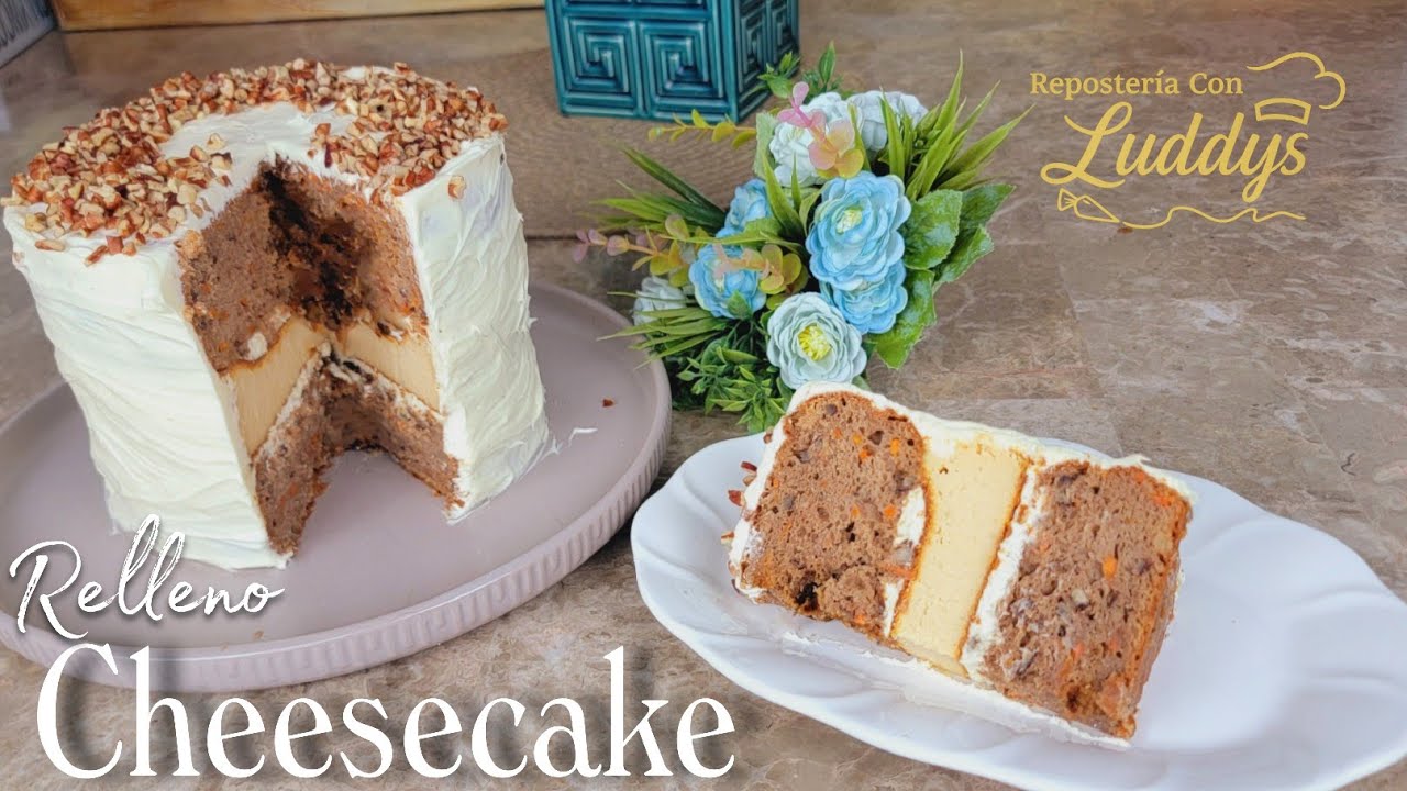 🍰 &iexcl;Incre&iacute;ble! Pastel de ZANAHORIA con Cheesecake dentro | Receta perfecta PARA VENDER 💵