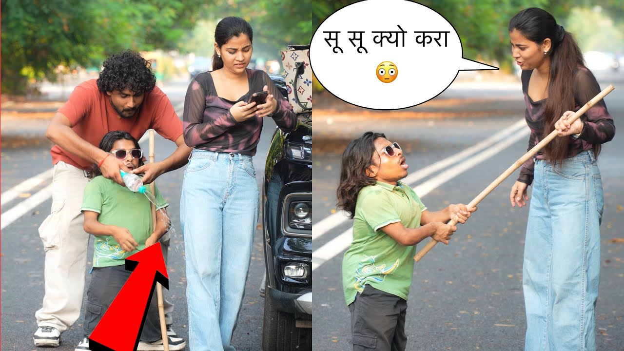 सू सू कर दिया लड़की के ऊपर 😱 | Prank On Cute Girl 🥰 | The Real Satish