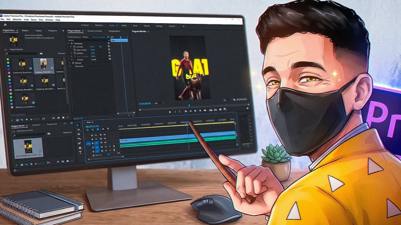 شرح Adobe Premiere Pro : طريقة عمل Reels احترافية خطوة بخطوة للمبتدئين