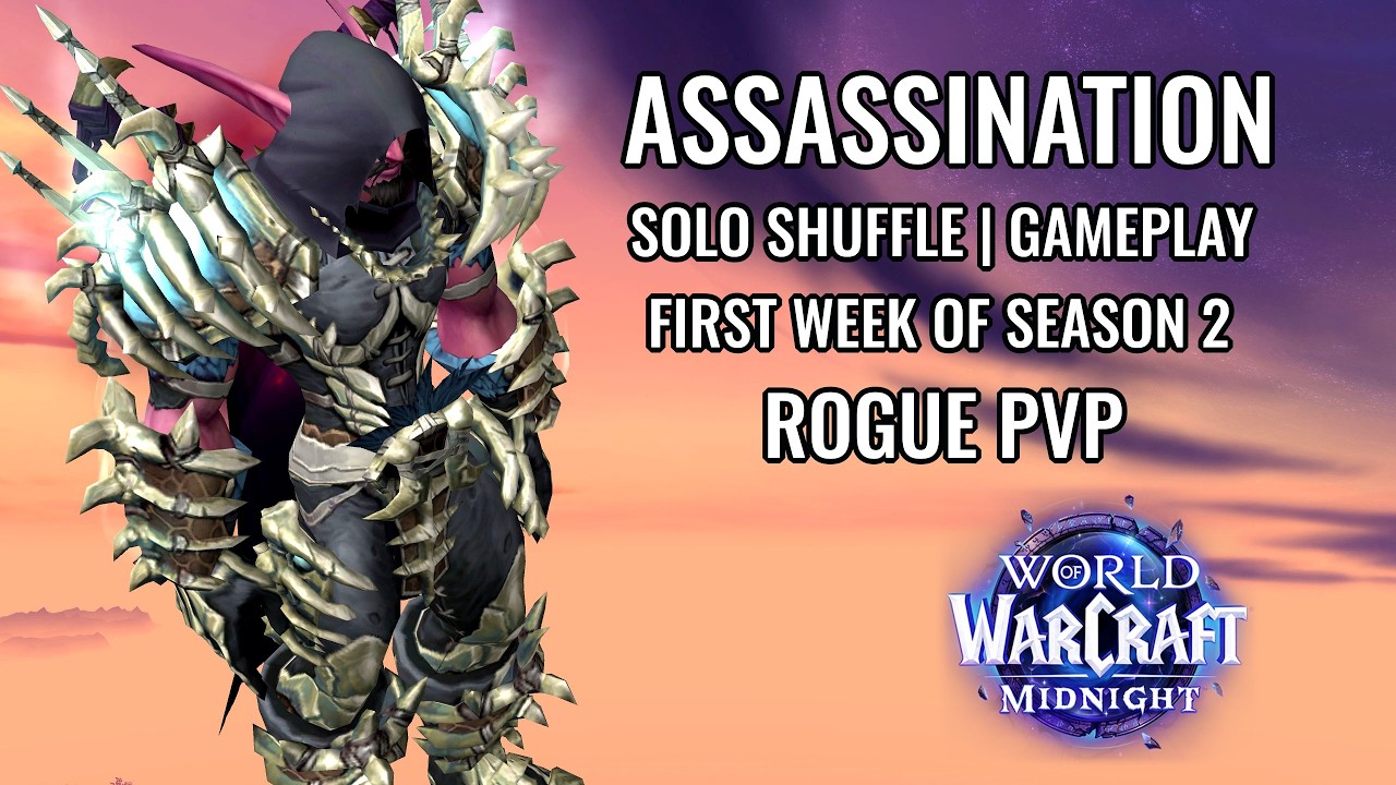 First Week of Season 2 | Assassination Rogue Solo Shuffle Gameplay | WoW PvP Midnight Season 2