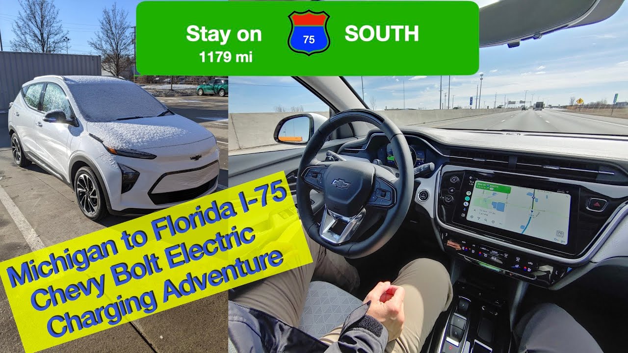 Michigan to Florida 2023 Chevy Bolt EUV Charging Stations on I-75 Cross Country Trip