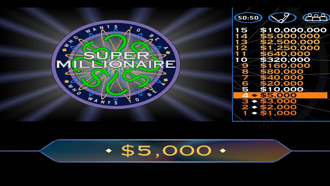 Who Wants To Be A Super Millionaire Gameplay #2