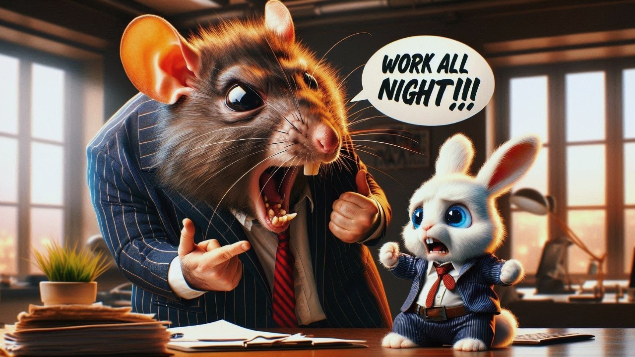 The Happy Ending: Brave Bunny vs. Rat Boss.
