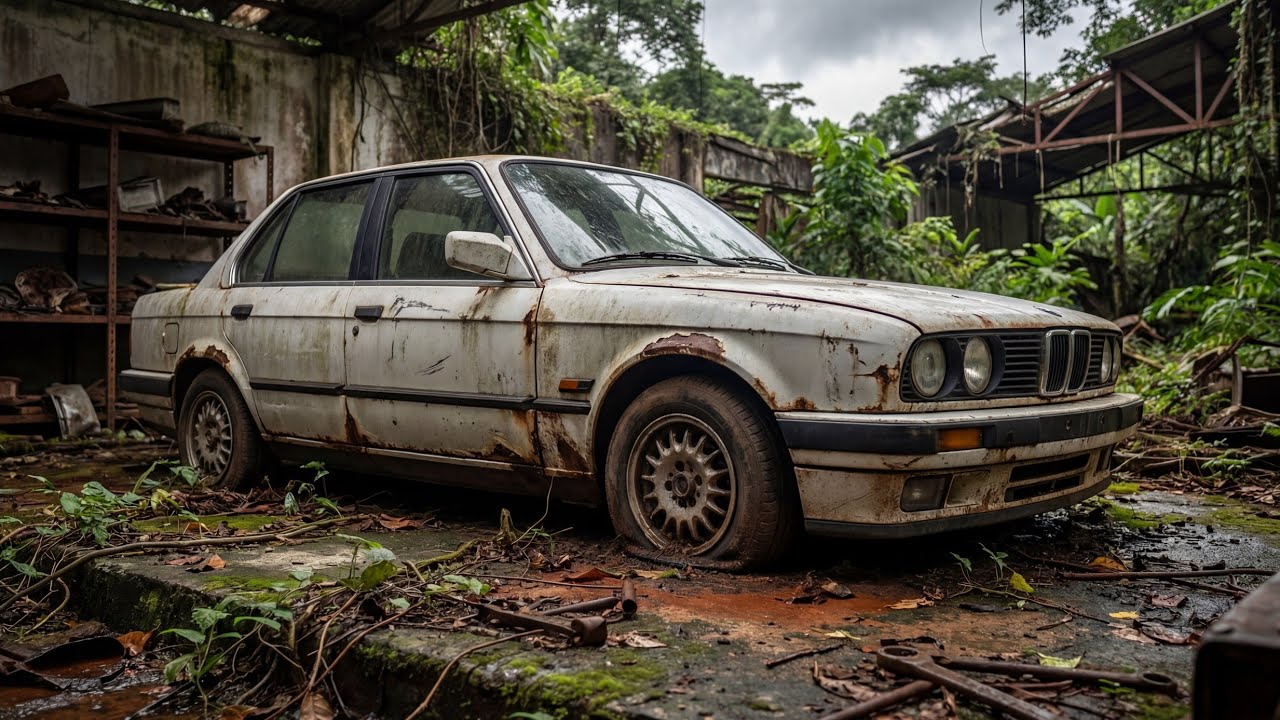 ASMR Car Restoration! 1987 BMW E30 Full Restoration from Total Disrepair to Looking New