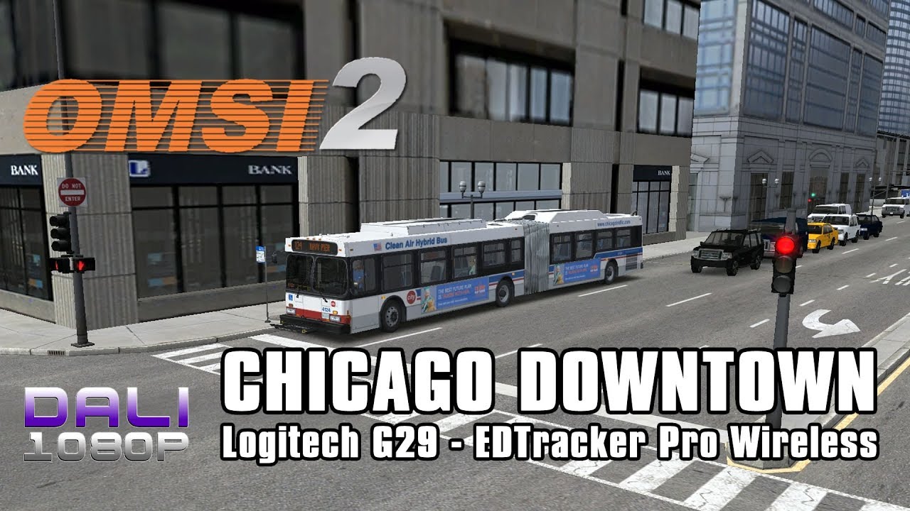OMSI 2 - Chicago Downtown Day Run with 60ft Hybrid Bendy Bus