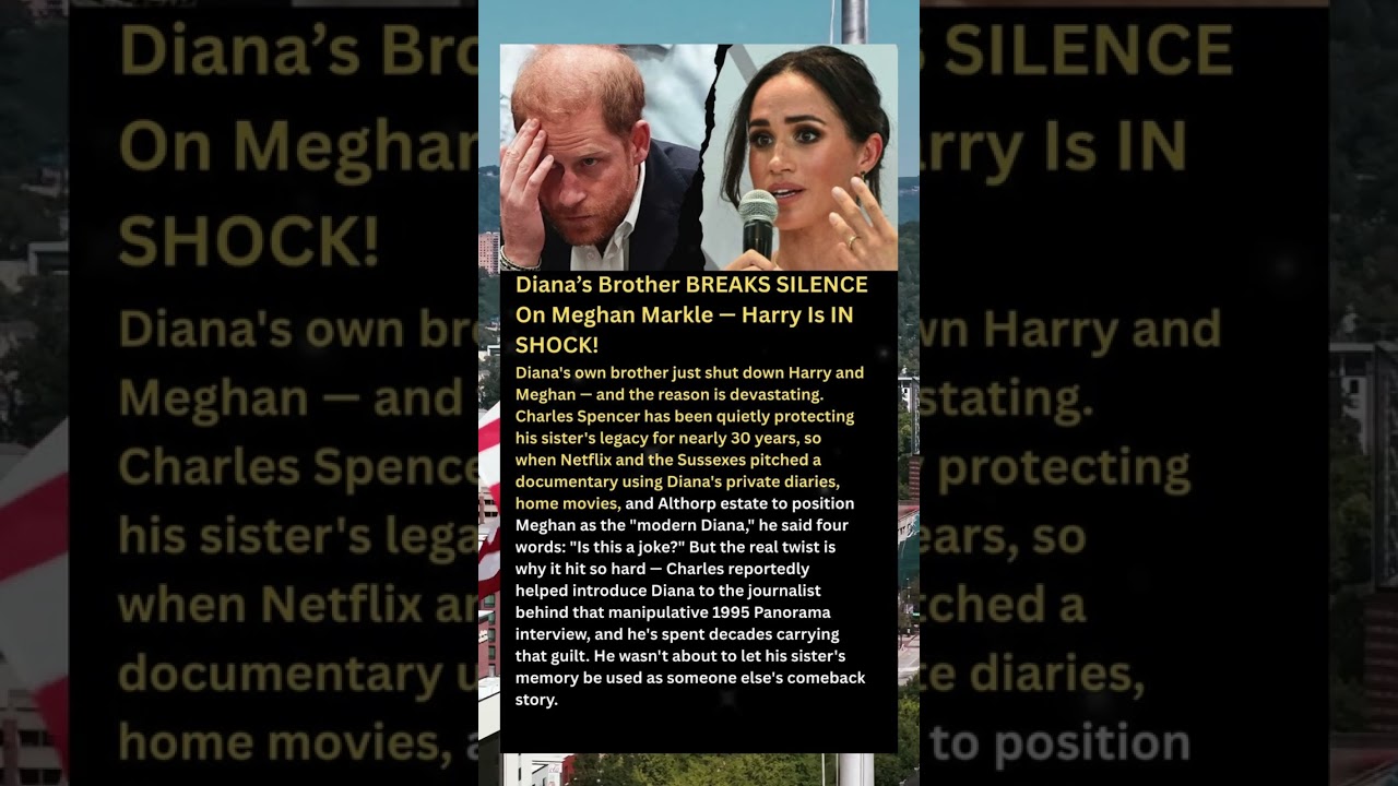 Diana&rsquo;s Brother BREAKS SILENCE On Meghan Markle &mdash; Harry Is IN SHOCK!#shorts