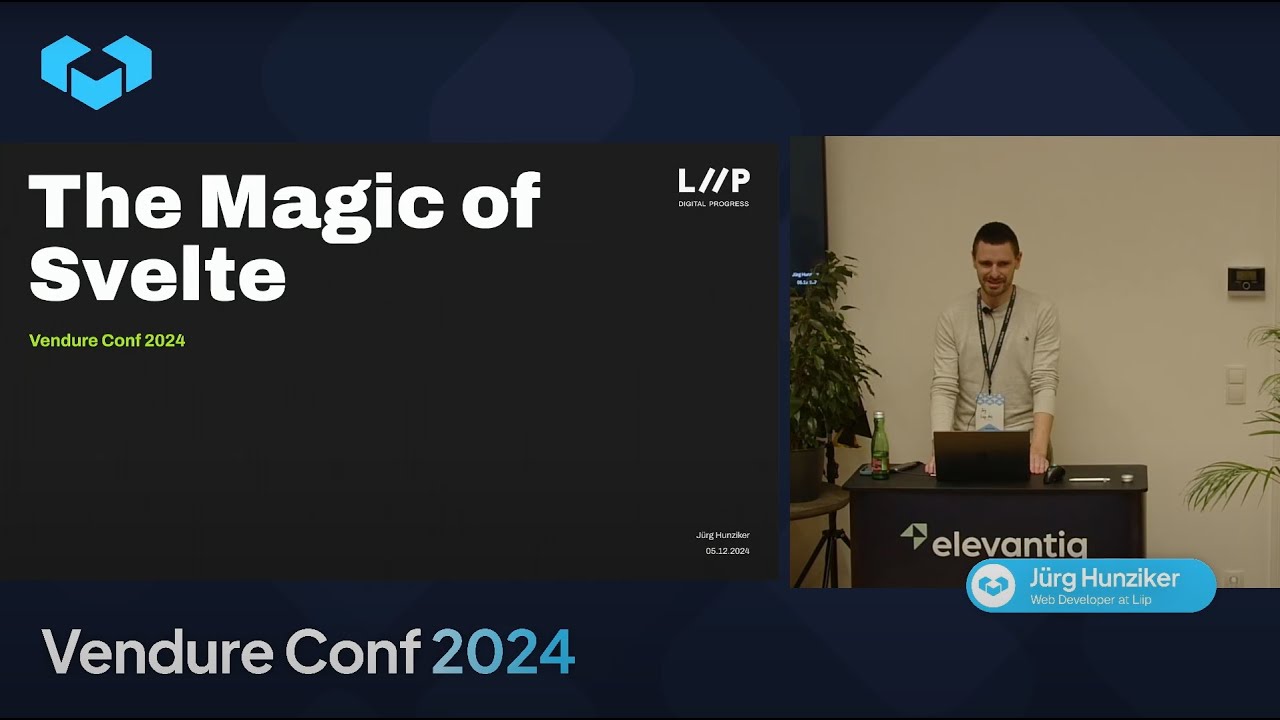 The Magic of Svelte - Jürg Hunziker, Vendure Conf 2024